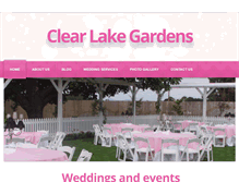 Tablet Screenshot of clearlakegardens.net